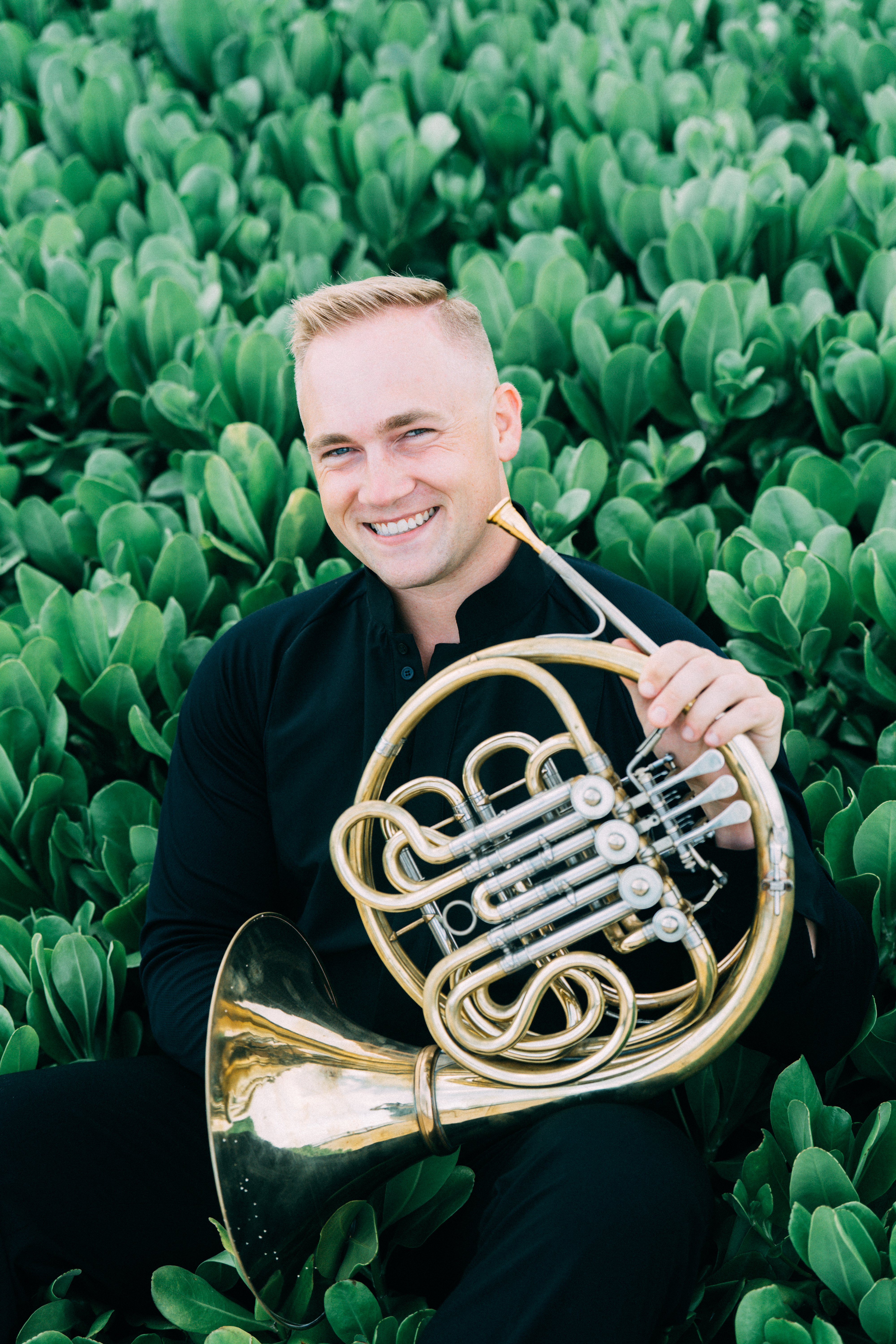 Arthur J. Robinson with French horn